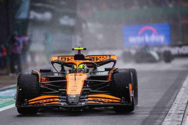 4 Lando Norris (GBR, McLaren Formula 1 Team), F1 Grand Prix of Great Britain at Silverstone Circuit on July 6, 2024 in Silverstone, Great Britain. (Photo by HOCH ZWEI) Silverstone Great Britain