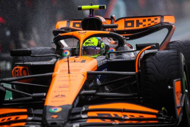 4 Lando Norris (GBR, McLaren Formula 1 Team), F1 Grand Prix of Great Britain at Silverstone Circuit on July 6, 2024 in Silverstone, Great Britain. (Photo by HOCH ZWEI) Silverstone Great Britain