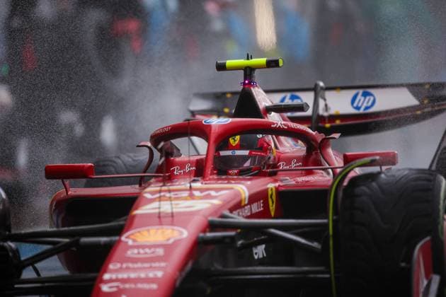 55 Carlos Sainz (ESP, Scuderia Ferrari HP), F1 Grand Prix of Great Britain at Silverstone Circuit on July 6, 2024 in Silverstone, Great Britain. (Photo by HOCH ZWEI) Silverstone Great Britain