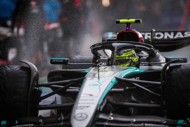 44 Lewis Hamilton (GBR, Mercedes-AMG Petronas F1 Team), F1 Grand Prix of Great Britain at Silverstone Circuit on July 6, 2024 in Silverstone, Great Britain. (Photo by HOCH ZWEI) Silverstone Great Britain