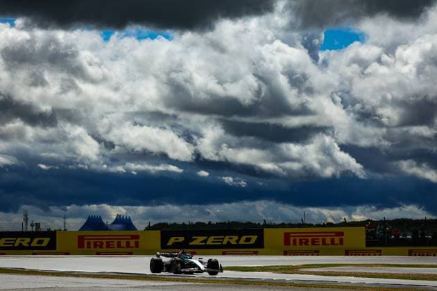 63 George Russell (GBR, Mercedes-AMG Petronas F1 Team), F1 Grand Prix of Great Britain at Silverstone Circuit on July 6, 2024 in Silverstone, Great Britain. (Photo by HOCH ZWEI) Silverstone Great Britain