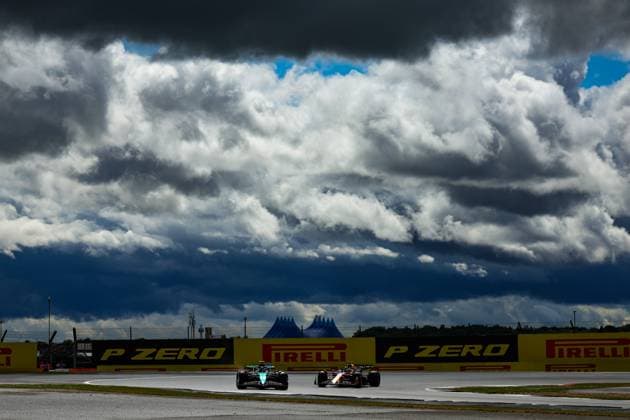 14 Fernando Alonso (ESP, Aston Martin Aramco F1 Team), 1 Max Verstappen (NLD, Oracle Red Bull Racing), F1 Grand Prix of Great Britain at Silverstone Circuit on July 6, 2024 in Silverstone, Great Britain. (Photo by HOCH ZWEI) Silverstone Great Britain