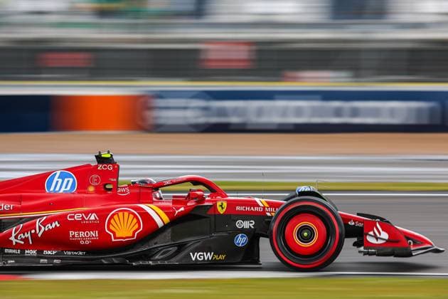 55 Carlos Sainz (ESP, Scuderia Ferrari HP), F1 Grand Prix of Great Britain at Silverstone Circuit on July 6, 2024 in Silverstone, Great Britain. (Photo by HOCH ZWEI) Silverstone Great Britain
