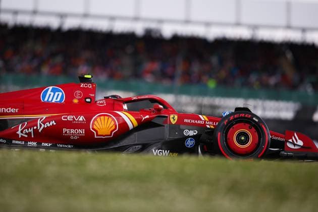 55 Carlos Sainz (ESP, Scuderia Ferrari HP), F1 Grand Prix of Great Britain at Silverstone Circuit on July 6, 2024 in Silverstone, Great Britain. (Photo by HOCH ZWEI) Silverstone Great Britain