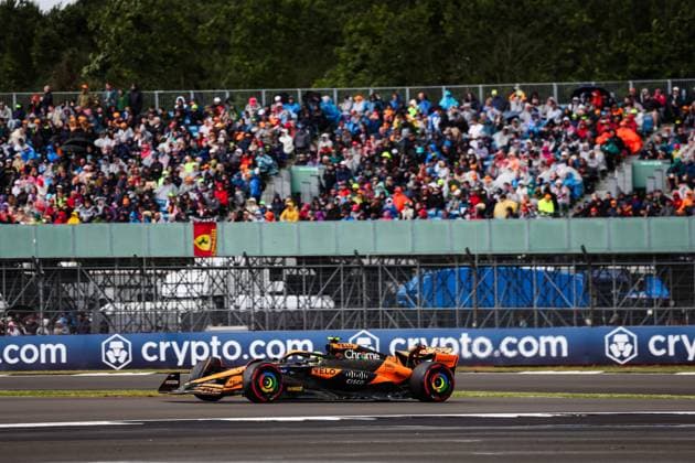 4 Lando Norris (GBR, McLaren Formula 1 Team), F1 Grand Prix of Great Britain at Silverstone Circuit on July 6, 2024 in Silverstone, Great Britain. (Photo by HOCH ZWEI) Silverstone Great Britain