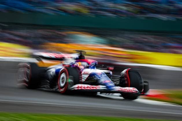 3 Daniel Ricciardo (AUS, Visa Cash App RB Formula One Team), F1 Grand Prix of Great Britain at Silverstone Circuit on July 6, 2024 in Silverstone, Great Britain. (Photo by HOCH ZWEI) Silverstone Great Britain