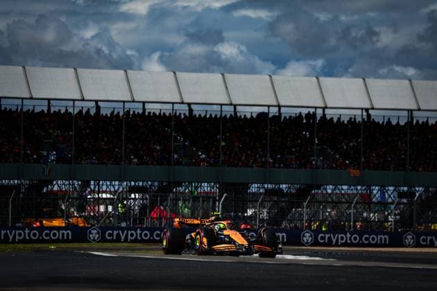 4 Lando Norris (GBR, McLaren Formula 1 Team), F1 Grand Prix of Great Britain at Silverstone Circuit on July 6, 2024 in Silverstone, Great Britain. (Photo by HOCH ZWEI) Silverstone Great Britain