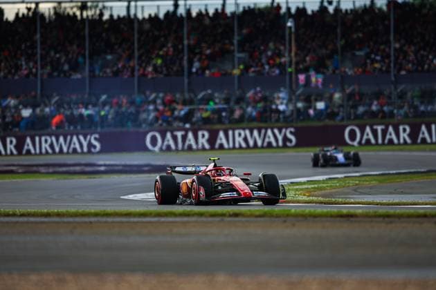 55 Carlos Sainz (ESP, Scuderia Ferrari HP), F1 Grand Prix of Great Britain at Silverstone Circuit on July 6, 2024 in Silverstone, Great Britain. (Photo by HOCH ZWEI) Silverstone Great Britain