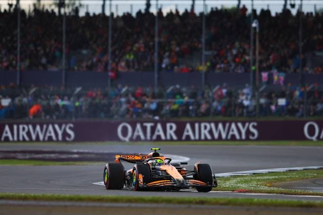 4 Lando Norris (GBR, McLaren Formula 1 Team), F1 Grand Prix of Great Britain at Silverstone Circuit on July 6, 2024 in Silverstone, Great Britain. (Photo by HOCH ZWEI) Silverstone Great Britain