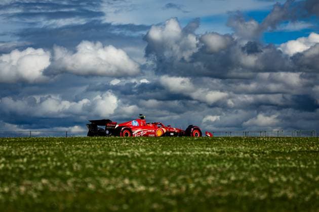 55 Carlos Sainz (ESP, Scuderia Ferrari HP), F1 Grand Prix of Great Britain at Silverstone Circuit on July 6, 2024 in Silverstone, Great Britain. (Photo by HOCH ZWEI) Silverstone Great Britain
