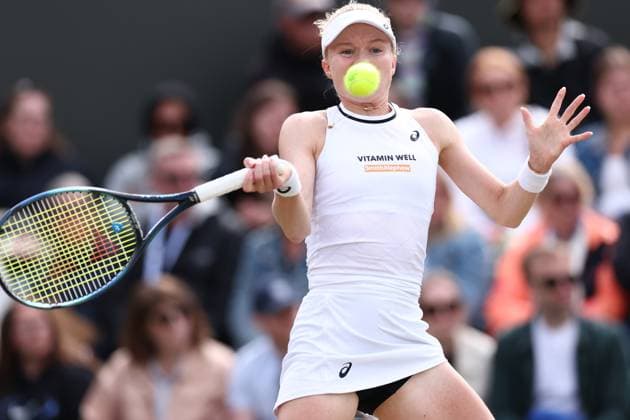 6th July 2024; All England Lawn Tennis and Croquet Club, London, England; Wimbledon Tennis Tournament, Day 6; Harriet Dart (GBR) in action during her third round match against Xinyu Wang (CHN)  ActionPlus12665337 ShaunxBrooks