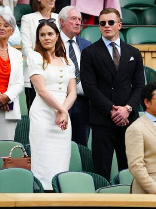 Adam Peaty and Holly Ramsay in the Royal Box on Centre Court Wimbledon Tennis Championships, Day 6, The All England Lawn Tennis and Croquet Club, London, UK - 06 Jul 2024  Copyright: xJavierxGarcia Shutterstockx 14574535ln
