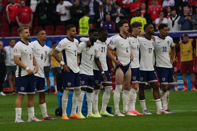 Nationalmannschaft, Fussball, UEFA Euro2024, EM 2024,Viertelfinale, Düsseldorf, England-Schweiz England Aktion, Einzelbild