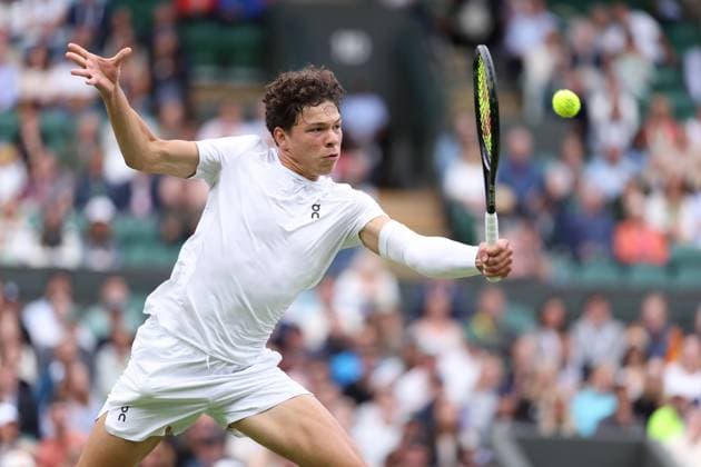 Ben Shelton (USA) TENNIS : Wimbledon 2024 - 06 07 2024 AntoineCouvercelle Panoramic 