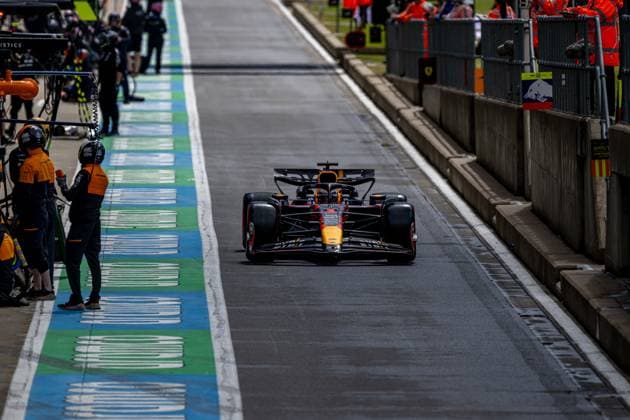 SILVERSTONE, UNITED KINGDOM: Max Verstappen, racing for the Red Bull Racing team during the 2024 Formula 1 British Grand Prix at the Silverstone Circuit in Silverstone, United Kingdom