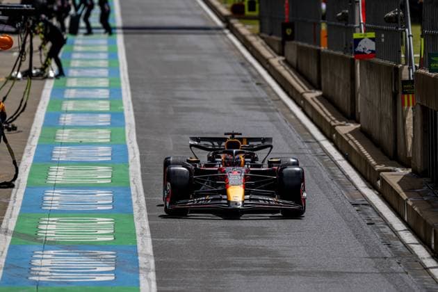 SILVERSTONE, UNITED KINGDOM: Max Verstappen, racing for the Red Bull Racing team during the 2024 Formula 1 British Grand Prix at the Silverstone Circuit in Silverstone, United Kingdom