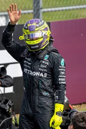 SILVERSTONE, UNITED KINGDOM: Lewis Hamilton, racing for the Mercedes F1 team during the 2024 Formula 1 British Grand Prix at the Silverstone Circuit in Silverstone, United Kingdom