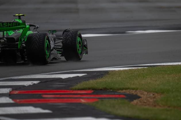 SILVERSTONE, UNITED KINGDOM: Zhou Guanyu, racing for the Stake F1 Team team during the 2024 Formula 1 British Grand Prix at the Silverstone Circuit in Silverstone, United Kingdom