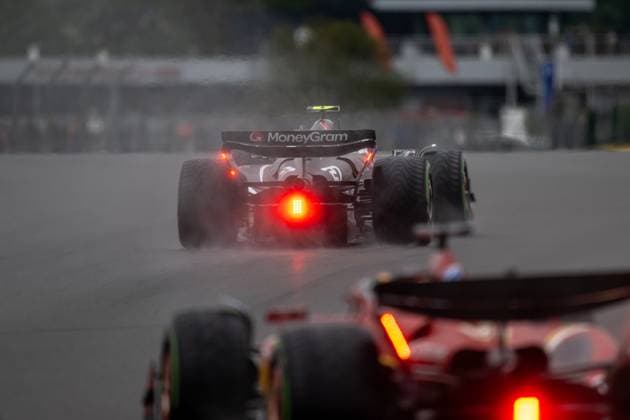 SILVERSTONE, UNITED KINGDOM: Nico Hulkenberg, racing for the Haas F1 team during the 2024 Formula 1 British Grand Prix at the Silverstone Circuit in Silverstone, United Kingdom