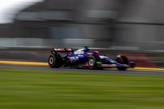 SILVERSTONE, UNITED KINGDOM: Daniel Ricciardo, racing for the Racing Bulls team during the 2024 Formula 1 British Grand Prix at the Silverstone Circuit in Silverstone, United Kingdom