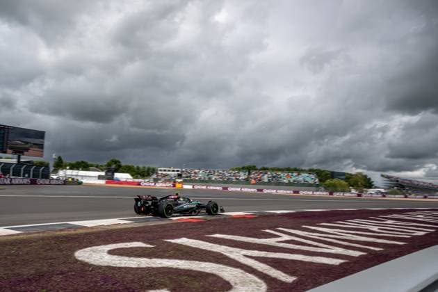 SILVERSTONE, UNITED KINGDOM: Lewis Hamilton, racing for the Mercedes F1 team during the 2024 Formula 1 British Grand Prix at the Silverstone Circuit in Silverstone, United Kingdom