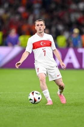 06.07.2024, Berlin, Germany, Olympic Stadium, Netherlands vs Turkey - UEFA EURO, EM, Europameisterschaft,Fussball 2024 - Quarter-final, Kerem Aktürkoglu (Turkiye) in Aktion, am Ball, Einzelaktion (Foto H. Langer) Berlin Olympic Stadium Berlin Germany *** 06 07 2024, Berlin, Germany, Olympic Stadium, Netherlands vs Turkey UEFA EURO 2024 Quarter final, Kerem Aktürkoglu Turkiye in action, on the ball, single action Photo H Langer Berlin Olympic Stadium Berlin Germany 541_NEDTRK20240706_197 Langer-541