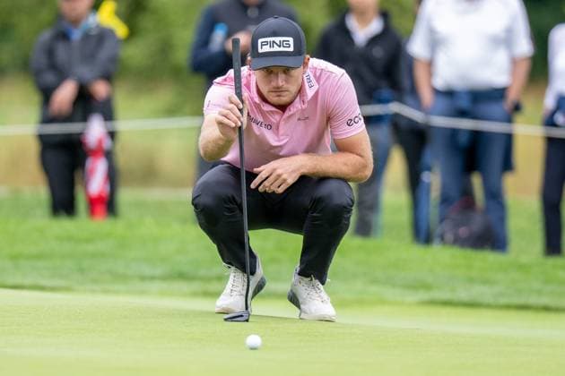 Freddy Schott auf dem Green, BMW International Open 2024, Golf, 07.07.2024 Muenchen Bayern Deutschland