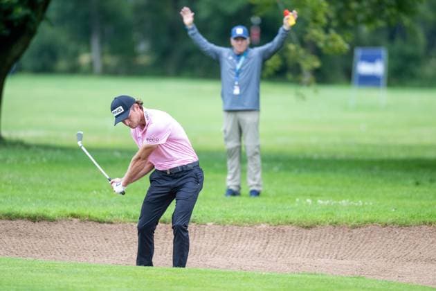 Freddy Schott im Bunker, BMW International Open 2024, Golf, 07.07.2024 Muenchen Bayern Deutschland