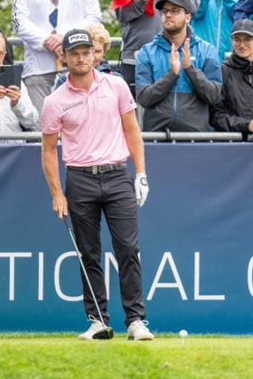 Freddy Schott am Abschlag, BMW International Open 2024, Golf, 07.07.2024 Muenchen Bayern Deutschland