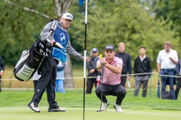 Freddy Schott auf dem Green, BMW International Open 2024, Golf, 07.07.2024 Muenchen Bayern Deutschland