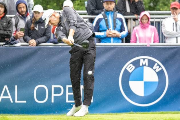 Jeremy Paul beim Abschlag, BMW International Open 2024, Golf, 07.07.2024 Muenchen Bayern Deutschland