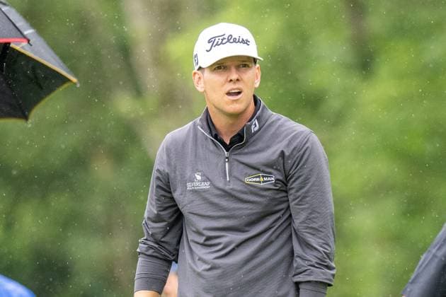 Jeremy Paul nach dem Abschlag mit offenem Mund, BMW International Open 2024, Golf, 07.07.2024 Muenchen Bayern Deutschland