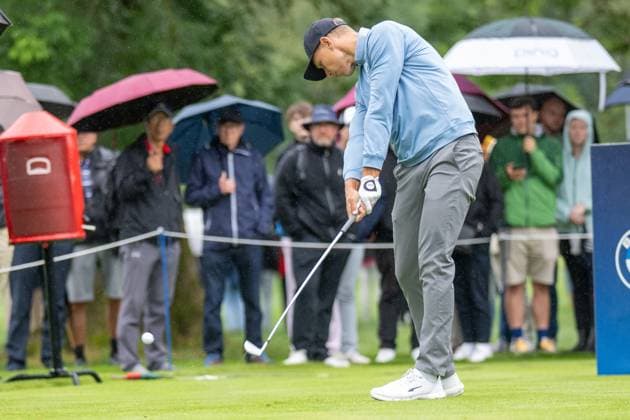 Matti Schmid schlaegt ab, BMW International Open 2024, Golf, 07.07.2024 Muenchen Bayern Deutschland
