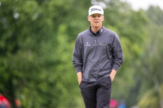 Jeremy Paul, nach dem er eingelocht hat, zufrieden, BMW International Open 2024, Golf, 07.07.2024 Muenchen Bayern Deutschland