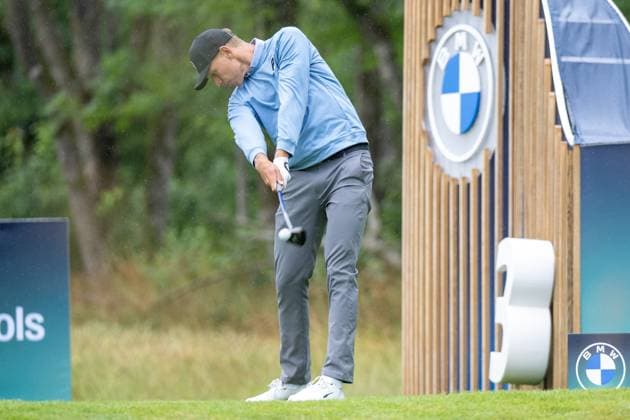 Matti Schmid schlaegt ab, BMW International Open 2024, Golf, 07.07.2024 Muenchen Bayern Deutschland