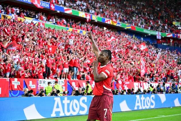 , England - Schweiz, Fussball, UEFA EURO, EM, Europameisterschaft,Fussball 2024, Viertelfinale, 06.07.2024 Düsseldorf Nordrhein - Westfalen Deutschland