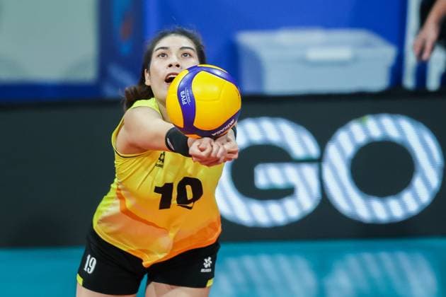 (240707) -- MANILA, July 7, 2024 -- Doan Thi Lam Oanh of Vietnam returns the ball during the 3rd place match between Vietnam and Belgium at the FIVB Women s Volleyball Challenger Cup 2024 in Manila, the Philippines, on July 7, 2024. ) (SP)PHILIPPINES-MANILA-VOLLEYBALL-FIVB WOMEN S CHALLENGER CUP 2024-VIETNAM VS BELGIUM RouellexUmali 