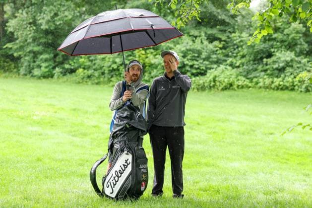 Sport Bilder des Tages enttaeuschung bei Jeremy Paul (GER), BMW International Open 2024, Golf, DP World Tour, Herren, Finale, 07.07.2024 Moosinning Bayern Deutschland