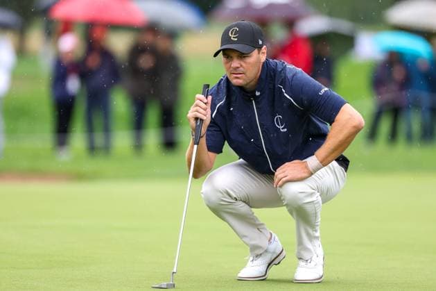 Sport Bilder des Tages Martin Kaymer (GER) beim lesen der Puttlinie, BMW International Open 2024, Golf, DP World Tour, Herren, Finale, 07.07.2024 Moosinning Bayern Deutschland