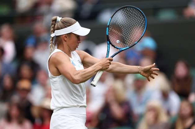 6th July 2024; All England Lawn Tennis and Croquet Club, London, England; Wimbledon Tennis Tournament, Day 6; Yulia Putintseva (KAZ) during her third round match against Iga Swiatek (POL)  ActionPlus12665510 ShaunxBrooks