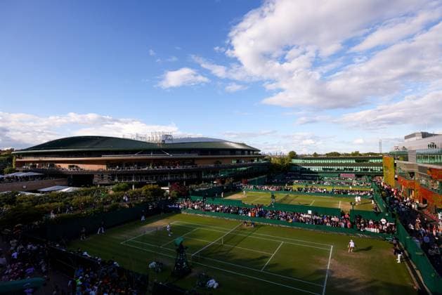 6th July 2024; All England Lawn Tennis and Croquet Club, London, England; Wimbledon Tennis Tournament, Day 6; General view of Wimbledon overlooked by court 1  ActionPlus12665517 ShaunxBrooks
