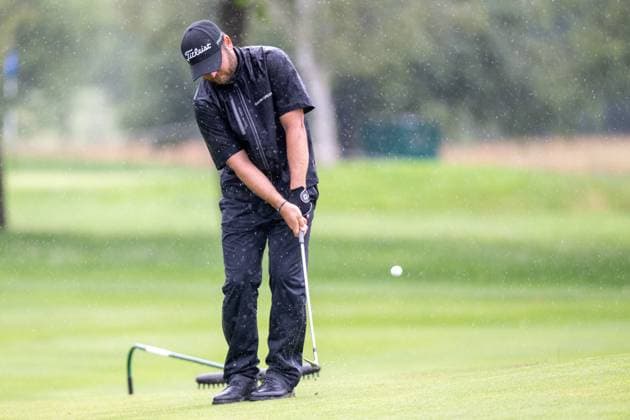 Jordan Smith auf dem Gruen beim Putten, BMW International Open 2024, Golf, 07.07.2024 Muenchen Bayern Deutschland