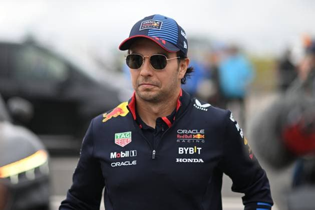 7th July 2024; Silverstone Circuit, Northamptonshire, England: Formula 1 2024 Qatar Airways British F1 Grand Prix; Race Day: Sergio P& xe9;rez (11) of Red Bull Racing arrives at the Silverstone paddock  ActionPlus12665533 SimonxWest