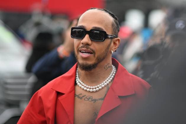 7th July 2024; Silverstone Circuit, Northamptonshire, England: Formula 1 2024 Qatar Airways British F1 Grand Prix; Race Day: Lewis Hamilton (44) of Mercedes arrives at the Silverstone paddock  ActionPlus12665539 SimonxWest