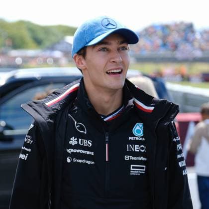 7th July 2024; Silverstone Circuit, Northamptonshire, England; Formula 1 2024 Qatar Airways British F1 Grand Prix; Race Day; George Russell, Mercedes before the drivers parade  ActionPlus12665597 PaulxBonser
