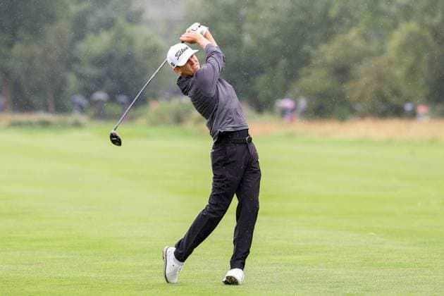 Jeremy Paul (GER), auf dem Fairway, BMW International Open 2024, Golf, DP World Tour, Herren, Finale, 07.07.2024 Moosinning Bayern Deutschland