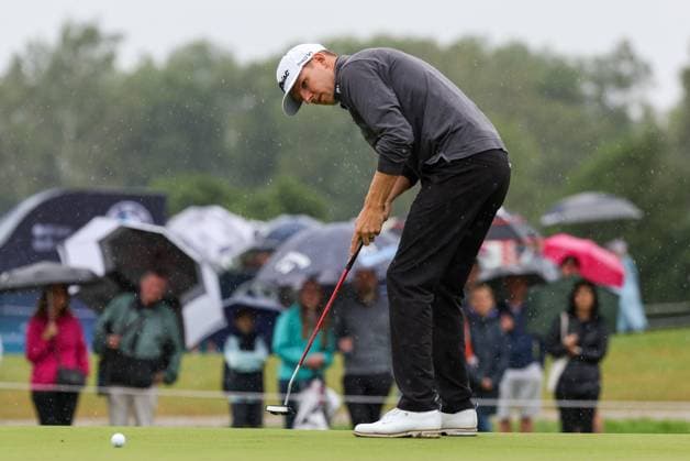Jeremy Paul (GER), beim Putten, BMW International Open 2024, Golf, DP World Tour, Herren, Finale, 07.07.2024 Moosinning Bayern Deutschland