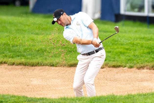 Martin Kaymer spielt aus dem Bunker, BMW International Open 2024, Golf, 07.07.2024 Muenchen Bayern Deutschland