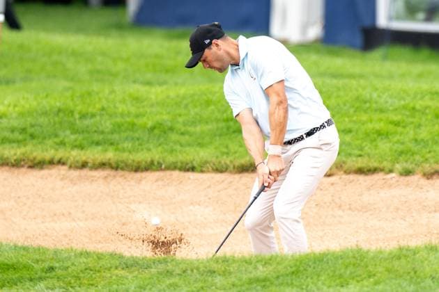 Martin Kaymer spielt aus dem Bunker, BMW International Open 2024, Golf, 07.07.2024 Muenchen Bayern Deutschland