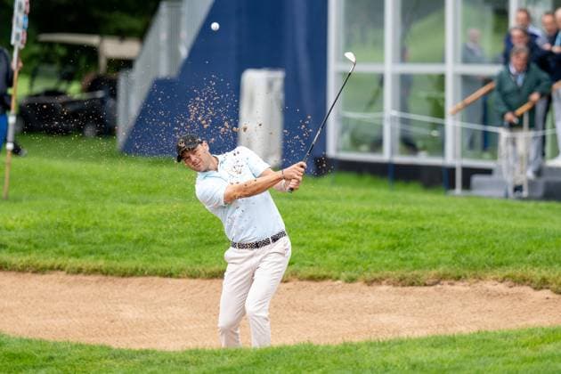 MArtin Kaymer spielt aus dem Bunker, BMW International Open 2024, Golf, 07.07.2024 Muenchen Bayern Deutschland